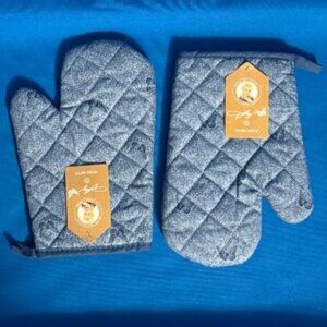 NEW ~ NWT DOLLY PARTON BUTTERFLIES / BUTTERFLY BLUE OVEN MITT / SET OF 2 MITTS